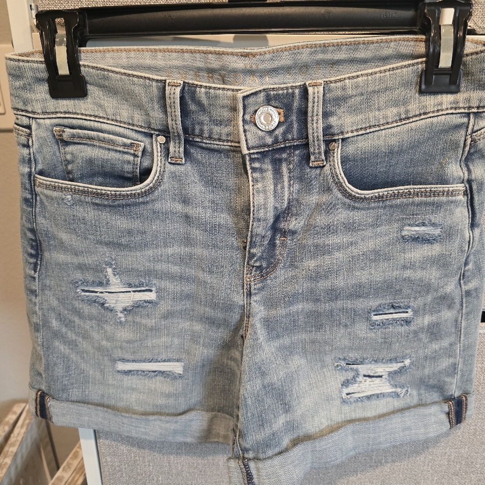 WHBM Distressed Denim Women Shorts